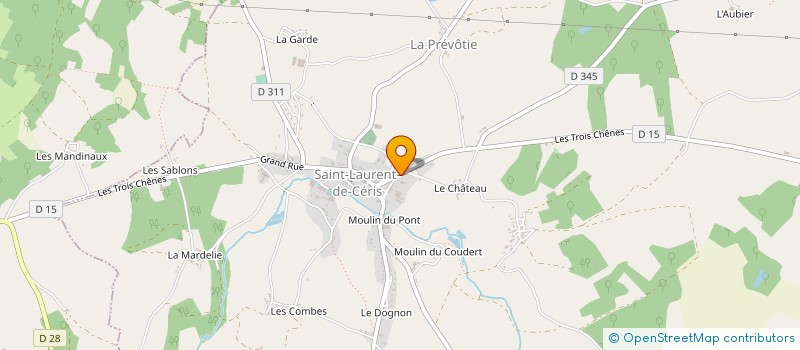 localisation de l'entreprise MONSIEUR JEAN-CLAUDE DEREIX à SAINT-LAURENT-DE-CERIS