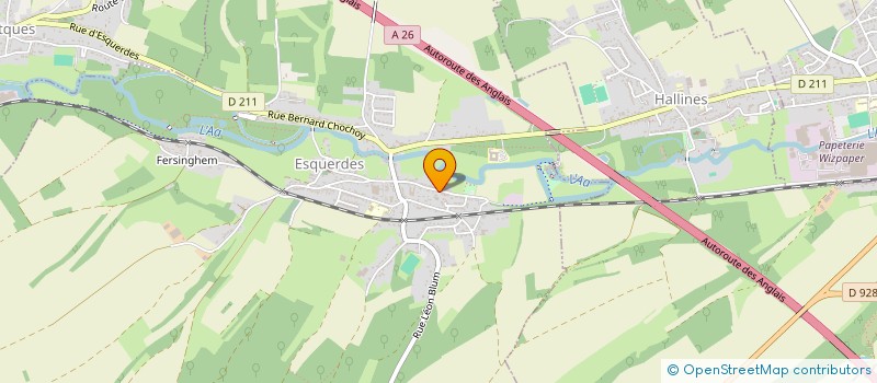 localisation de l'entreprise MONSIEUR JEAN-CLAUDE DERON  ESQUERDES