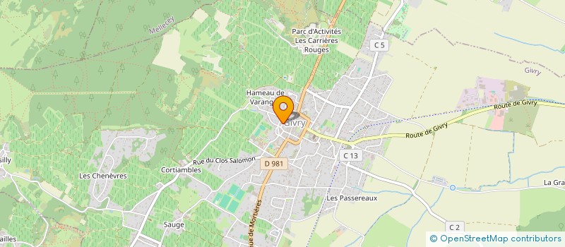 localisation de l'entreprise MONSIEUR JEAN-CLAUDE DESCHAINTRES  GIVRY