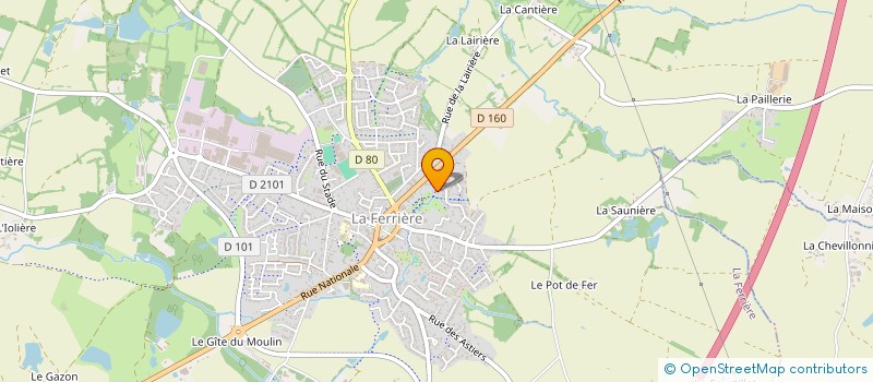 localisation de l'entreprise MONSIEUR JEAN CLAUDE DESCHAMPS à LA FERRIERE