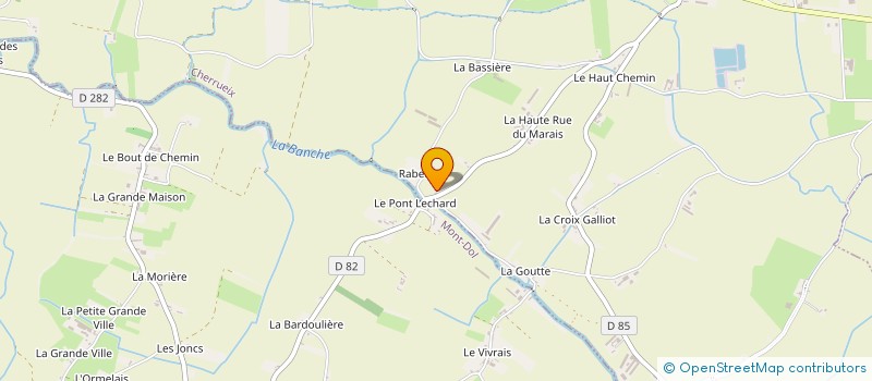 localisation de l'entreprise MONSIEUR JEAN-CLAUDE DESLANDES  CHERRUEIX