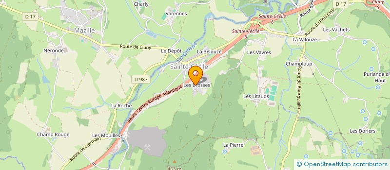 localisation de l'entreprise MONSIEUR JEAN CLAUDE DESSOLIN  SAINTE-CECILE