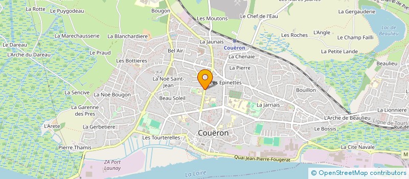 localisation de l'entreprise MONSIEUR JEAN-CLAUDE DORINET à COUERON