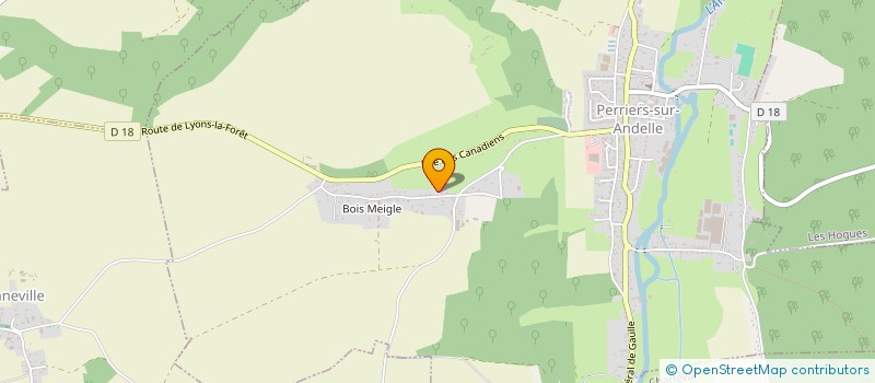 localisation de l'entreprise MONSIEUR JEAN-CLAUDE DOUTRELEAU  PERRIERS-SUR-ANDELLE