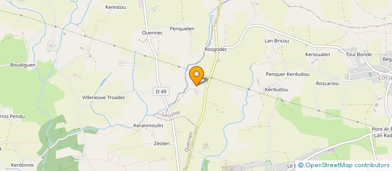 localisation de l'entreprise MONSIEUR JEAN CLAUDE DREAN  LOCUNOLE