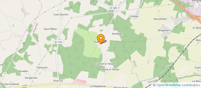 localisation de l'entreprise MONSIEUR JEAN-CLAUDE DREANO à PLOEMEL