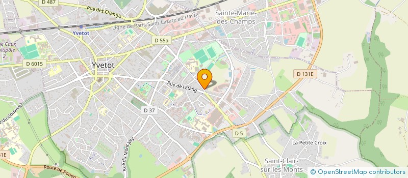 localisation de l'entreprise MONSIEUR JEAN-CLAUDE DRIEU  YVETOT