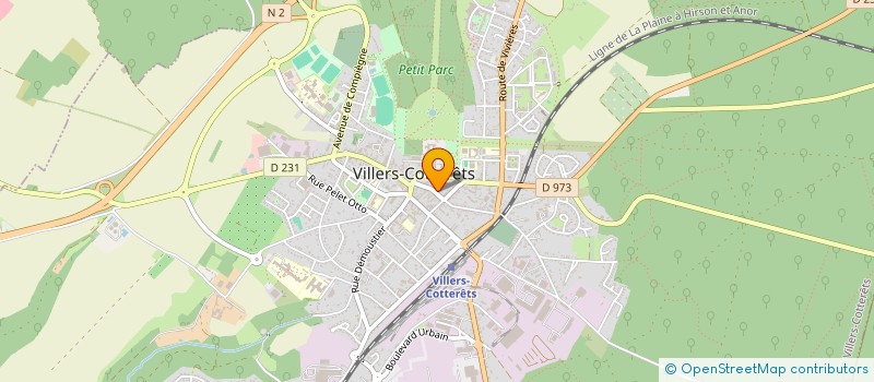 localisation de l'entreprise MONSIEUR JEAN CLAUDE DUBOIS  VILLERS-COTTERETS