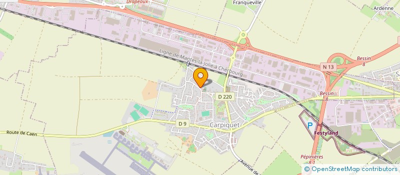 localisation de l'entreprise MONSIEUR JEAN-CLAUDE DUJARDIN  CARPIQUET