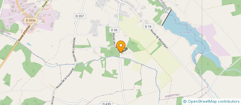 localisation de l'entreprise MONSIEUR JEAN-CLAUDE DULAU  HAGETMAU