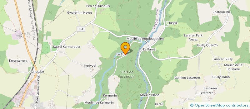 localisation de l'entreprise MONSIEUR JEAN-CLAUDE DUMAINE à PLEYBER-CHRIST