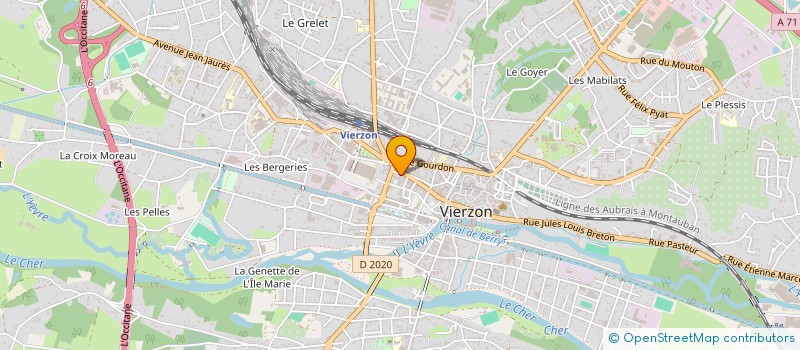 localisation de l'entreprise MONSIEUR JEAN-CLAUDE DURAND  VIERZON