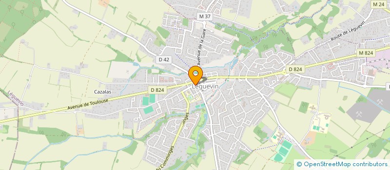 localisation de l'entreprise MONSIEUR JEAN-CLAUDE DUREL  LEGUEVIN