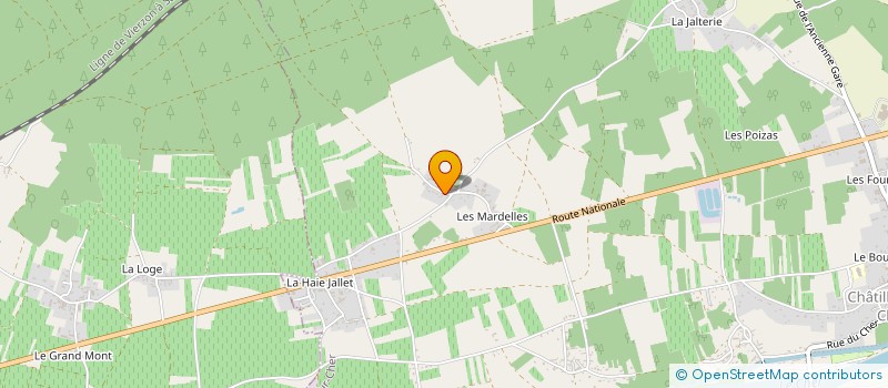 localisation de l'entreprise MONSIEUR JEAN CLAUDE DUVOUX  CHATILLON-SUR-CHER