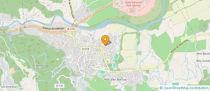 localisation de l'entreprise MONSIEUR JEAN-CLAUDE ERPELDING  CERET