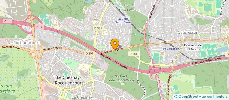 localisation de l'entreprise MONSIEUR JEAN CLAUDE FAURE  LA CELLE-SAINT-CLOUD