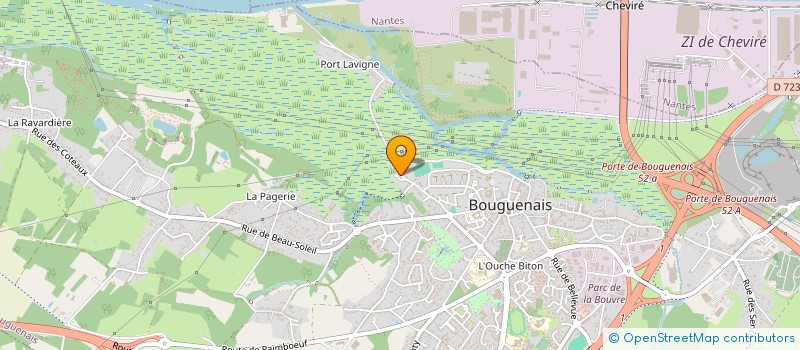 localisation de l'entreprise MONSIEUR JEAN CLAUDE FAUVILLE  BOUGUENAIS