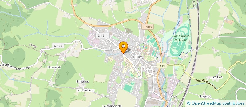 localisation de l'entreprise MONSIEUR JEAN-CLAUDE FAVIOLLE  CLUNY