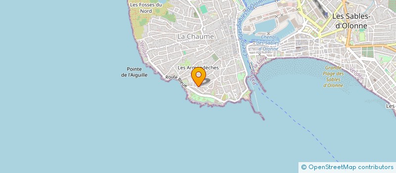 localisation de l'entreprise MONSIEUR JEAN-CLAUDE FAVREAU à LES SABLES D'OLONNE
