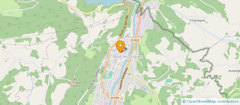 localisation de l'entreprise MONSIEUR JEAN CLAUDE FAYOLLE  BORT-LES-ORGUES