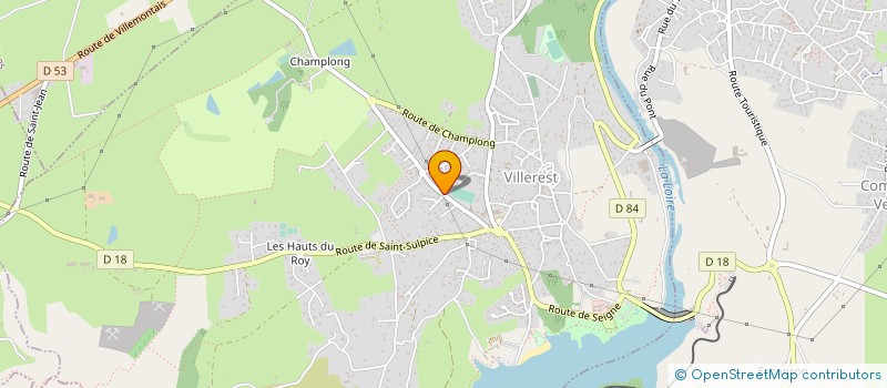 localisation de l'entreprise MONSIEUR JEAN-CLAUDE FERRIER  VILLEREST