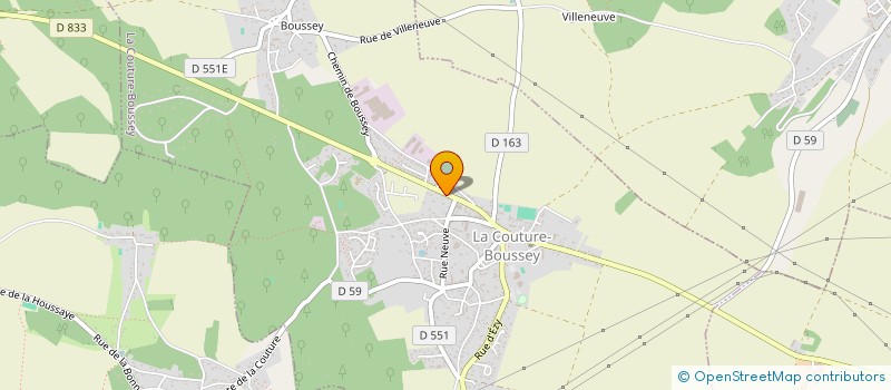 localisation de l'entreprise MONSIEUR JEAN-CLAUDE FETU  LA COUTURE BOUSSEY