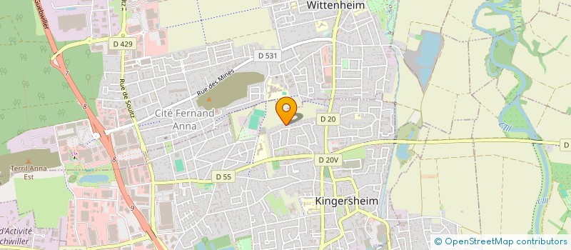 localisation de l'entreprise MONSIEUR JEAN-CLAUDE FISCHER  KINGERSHEIM