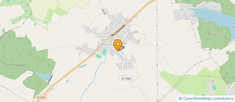 localisation de l'entreprise MONSIEUR JEAN CLAUDE FLAUSSE  SAINT-JEAN-ROHRBACH