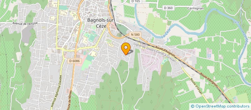 localisation de l'entreprise MONSIEUR JEAN-CLAUDE FONTANILLE à BAGNOLS-SUR-CEZE