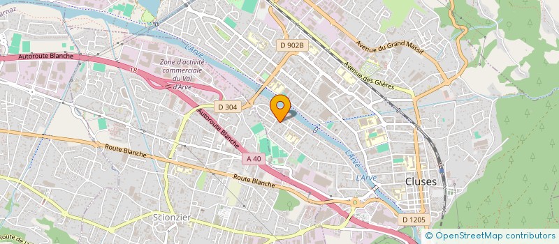 localisation de l'entreprise MONSIEUR JEAN CLAUDE FOTI  CLUSES