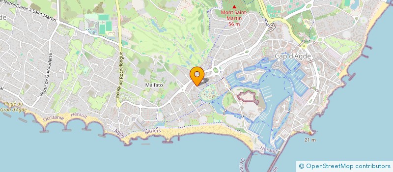 localisation de l'entreprise MONSIEUR JEAN-CLAUDE FOUILLOUX  AGDE