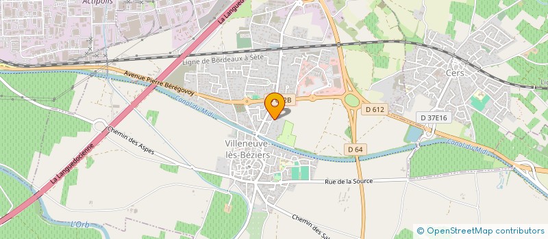 localisation de l'entreprise MONSIEUR JEAN-CLAUDE FOUQUET à VILLENEUVE-LES-BEZIERS