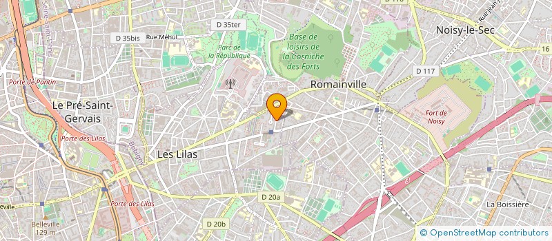 localisation de l'entreprise MONSIEUR JEAN-CLAUDE FOURCADE à LES LILAS