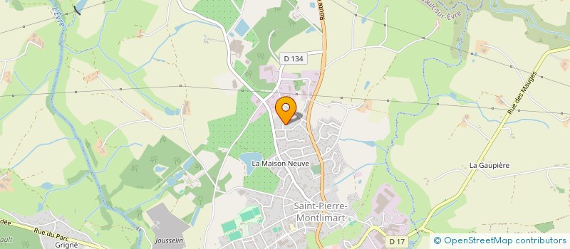 localisation de l'entreprise MONSIEUR JEAN CLAUDE FREMONDIERE à MONTREVAULT-SUR-EVRE