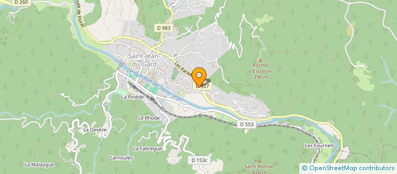 localisation de l'entreprise MONSIEUR JEAN-CLAUDE FUFFA  SAINT-JEAN-DU-GARD