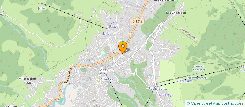 localisation de l'entreprise MONSIEUR JEAN-CLAUDE GACHET  MEGEVE