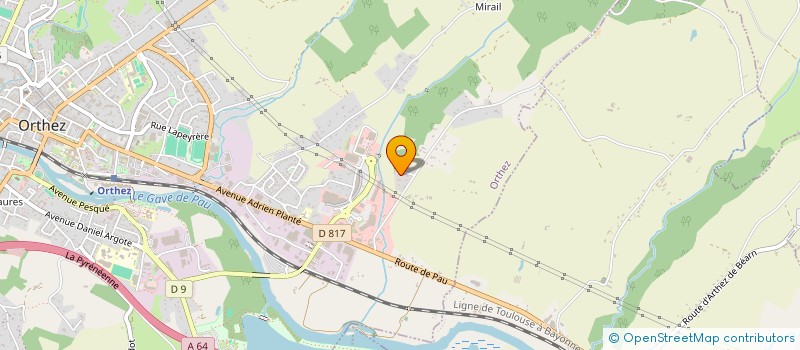 localisation de l'entreprise MONSIEUR JEAN-CLAUDE GALIN  ORTHEZ