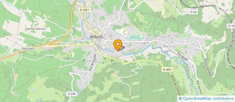 localisation de l'entreprise MONSIEUR JEAN-CLAUDE GALLOIS  ARBOIS