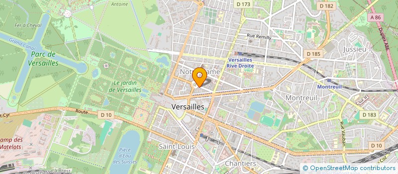 localisation de l'entreprise MONSIEUR JEAN-CLAUDE GAMAIN  VERSAILLES