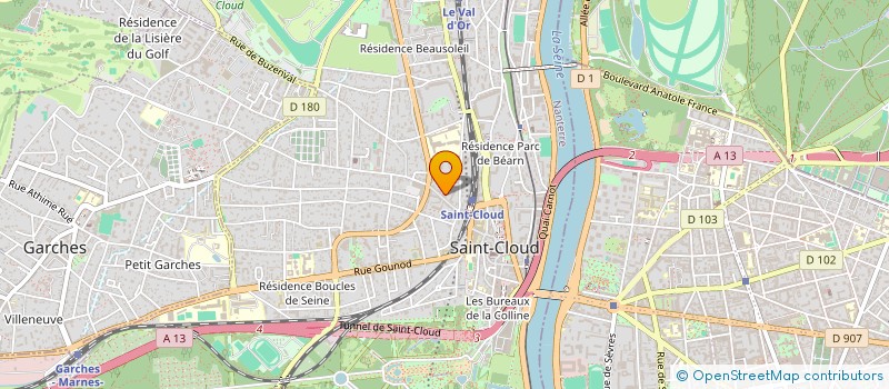 localisation de l'entreprise MONSIEUR JEAN-CLAUDE GANAY à SAINT-CLOUD
