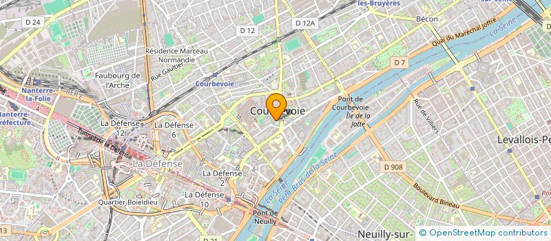 localisation de l'entreprise MONSIEUR JEAN CLAUDE GANEM  COURBEVOIE