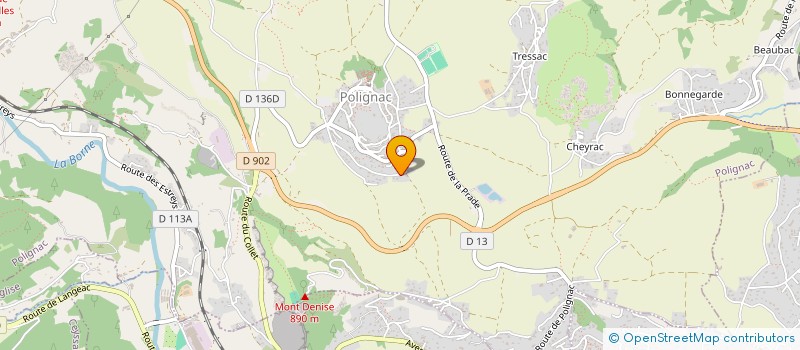 localisation de l'entreprise MONSIEUR JEAN-CLAUDE GARDON  POLIGNAC