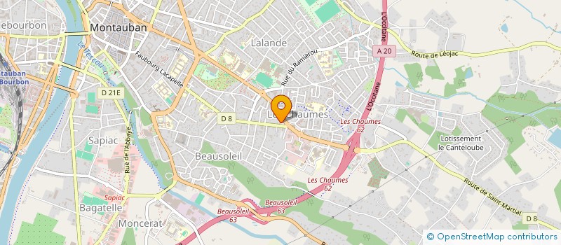 localisation de l'entreprise MONSIEUR JEAN-CLAUDE GASC à MONTAUBAN