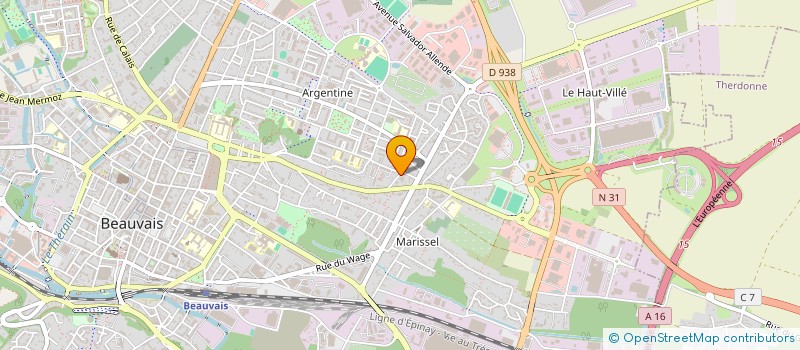 localisation de l'entreprise MONSIEUR JEAN-CLAUDE GAUPIN  BEAUVAIS