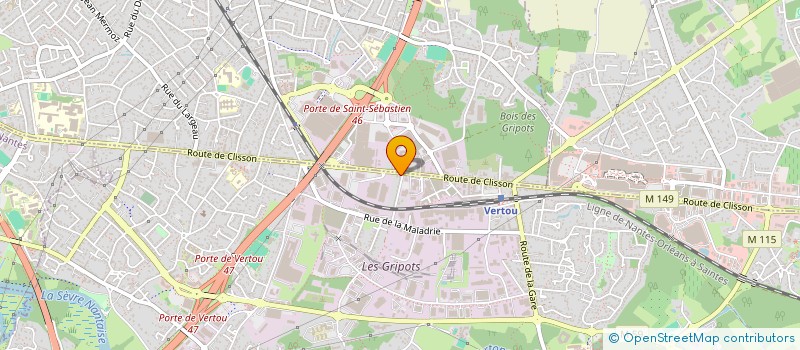 localisation de l'entreprise MONSIEUR JEAN-CLAUDE GAUTIER  VERTOU