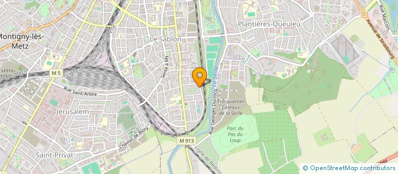 localisation de l'entreprise MONSIEUR JEAN CLAUDE GAUTIER  METZ