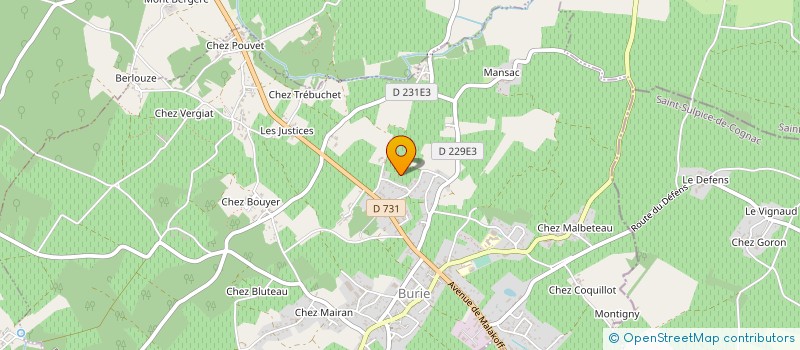 localisation de l'entreprise MONSIEUR JEAN-CLAUDE GILARDIN  BURIE