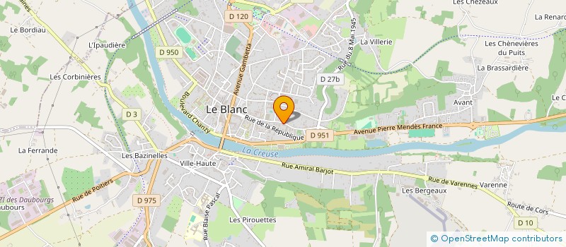 localisation de l'entreprise MONSIEUR JEAN-CLAUDE GILLARD à LE BLANC