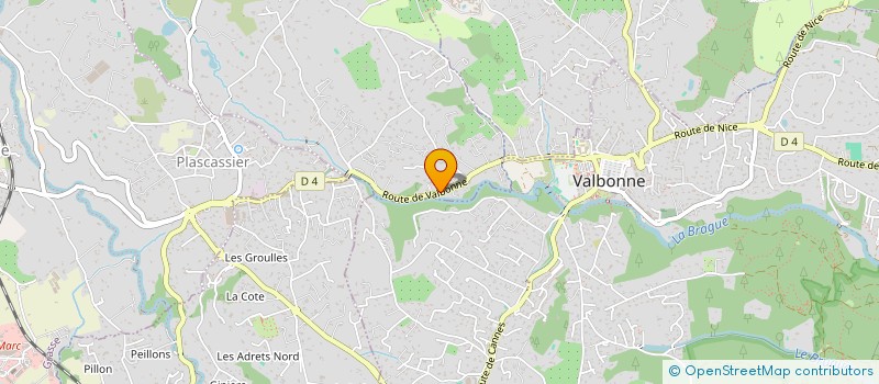 localisation de l'entreprise MONSIEUR JEAN CLAUDE GIORDANO  CHATEAUNEUF-GRASSE