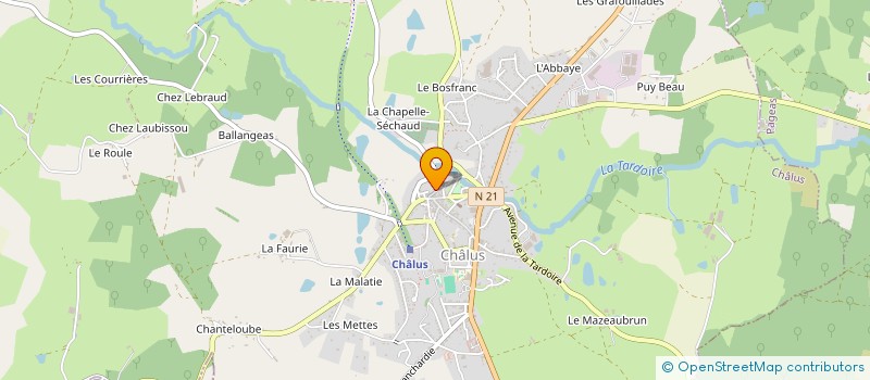 localisation de l'entreprise MONSIEUR JEAN-CLAUDE GIRY à BUSSIERE-GALANT